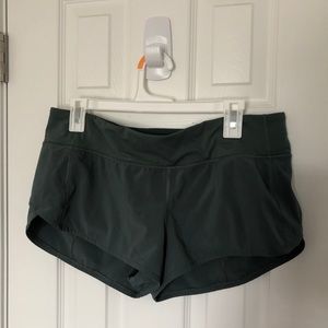 Green Lululemon shorts